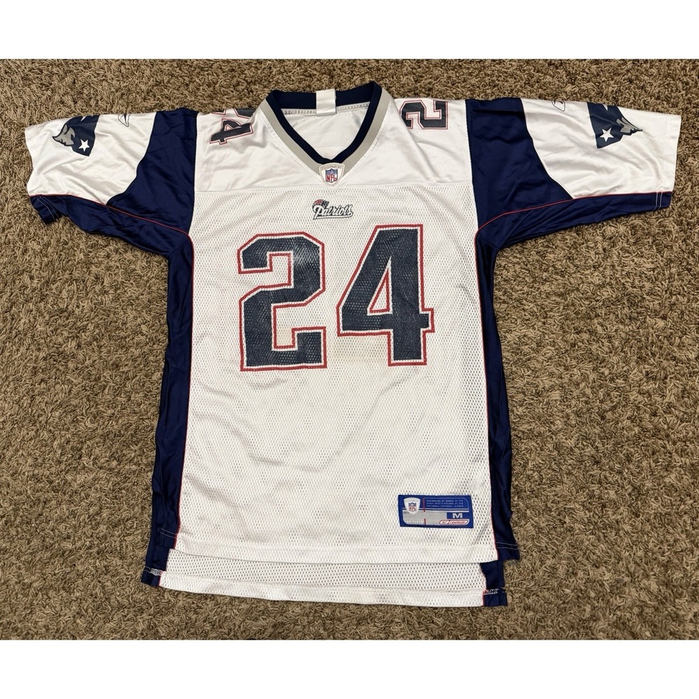 Reebok Ty Law #24 New England Patriots Adult Jersey Mens Size Medium